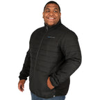 Geneva Recycled Hybrid Insulated Jacket for Men Embroidery - Black/Black - On Model