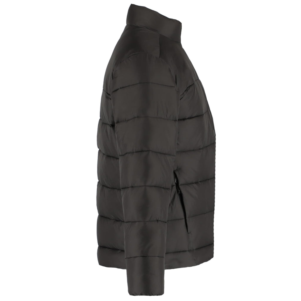 Geneva Recycled Packable Puffer Jacket for Men Embroidery - Black - Right Side