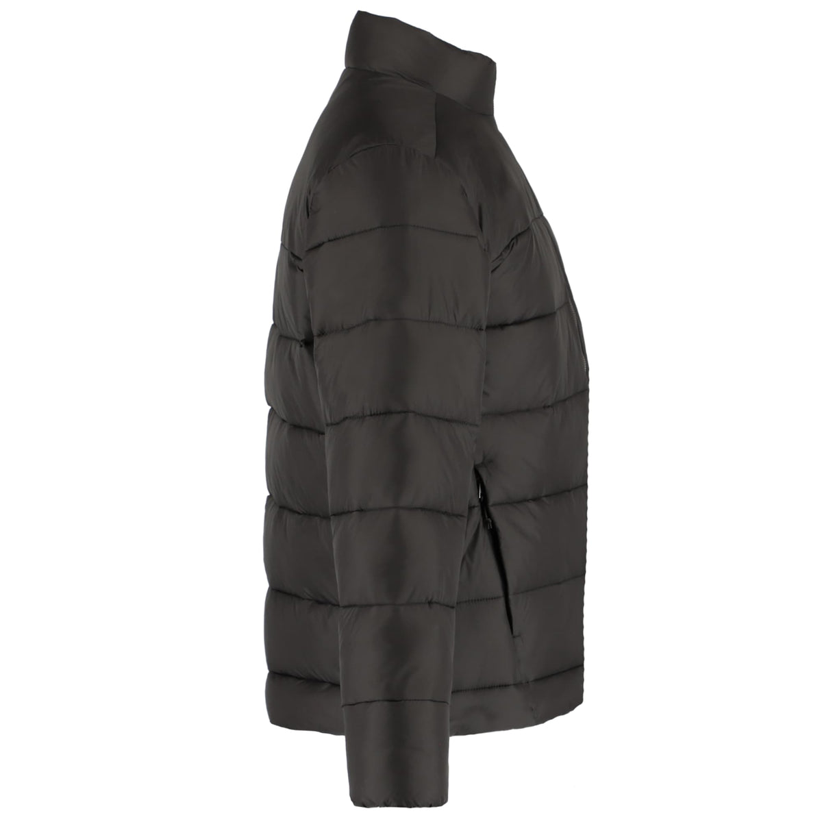 Geneva Recycled Packable Puffer Jacket for Men Embroidery - Black - Right Side