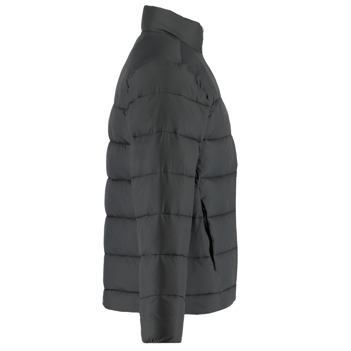 Geneva Recycled Packable Puffer Jacket for Men Embroidery - Grey Storm - Right Side