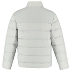 Geneva Recycled Packable Puffer Jacket for Men Embroidery - Silver - Back