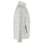 Geneva Recycled Packable Puffer Jacket for Men Embroidery - Silver - Right Side
