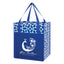 Geometric Non-Woven Shopping Tote Bag, Recycled - Royal Blue - Silk Screen
