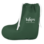 Gift Bag Shaped Like a Stocking, Non-Woven - Green - Silk Screen