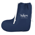 Gift Bag Shaped Like a Stocking, Non-Woven - Navy - Silk Screen
