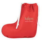 Gift Bag Shaped Like a Stocking, Non-Woven - Red - Colorbrite
