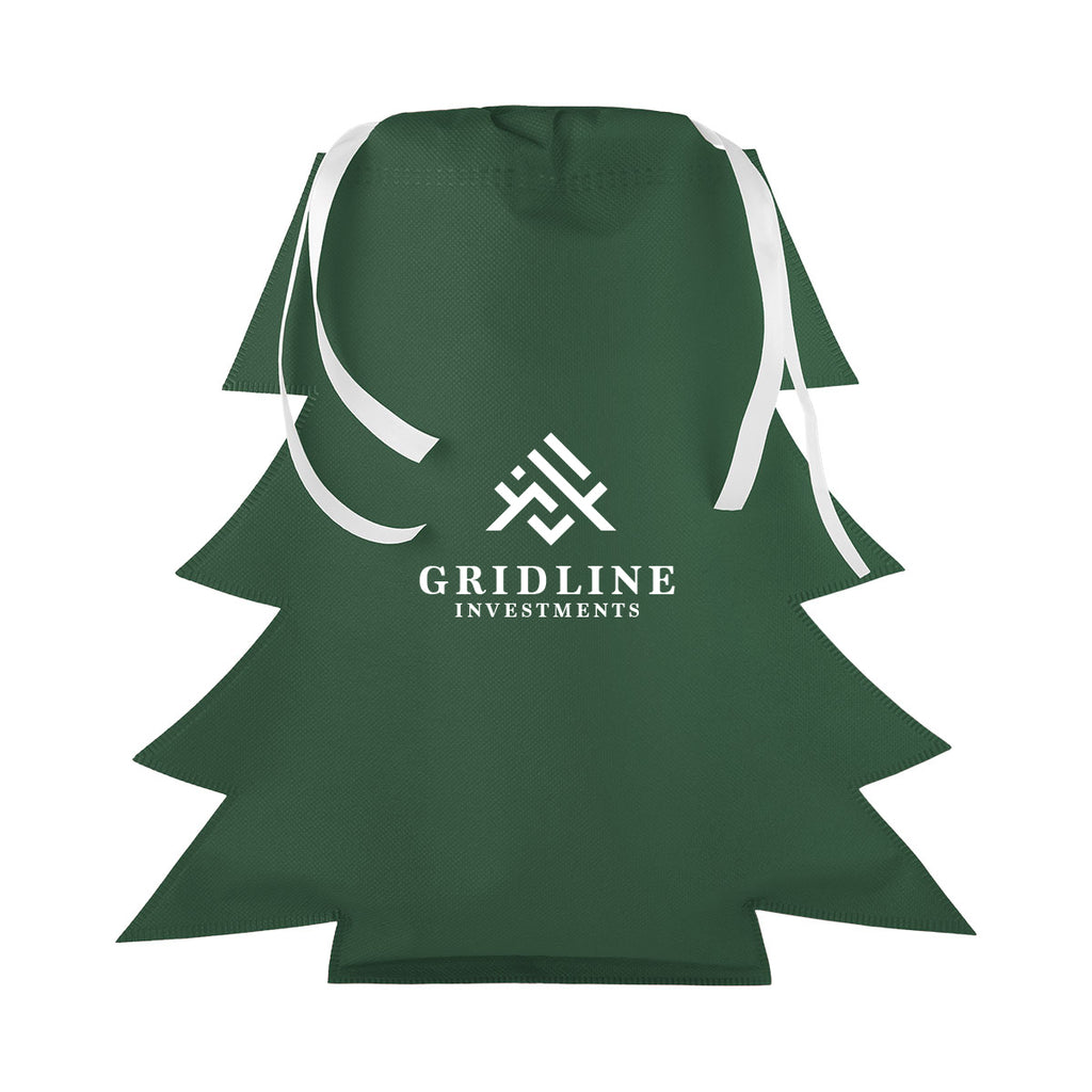 Gift Bag Shaped Like a Tree, Non-Woven - Silk Screen