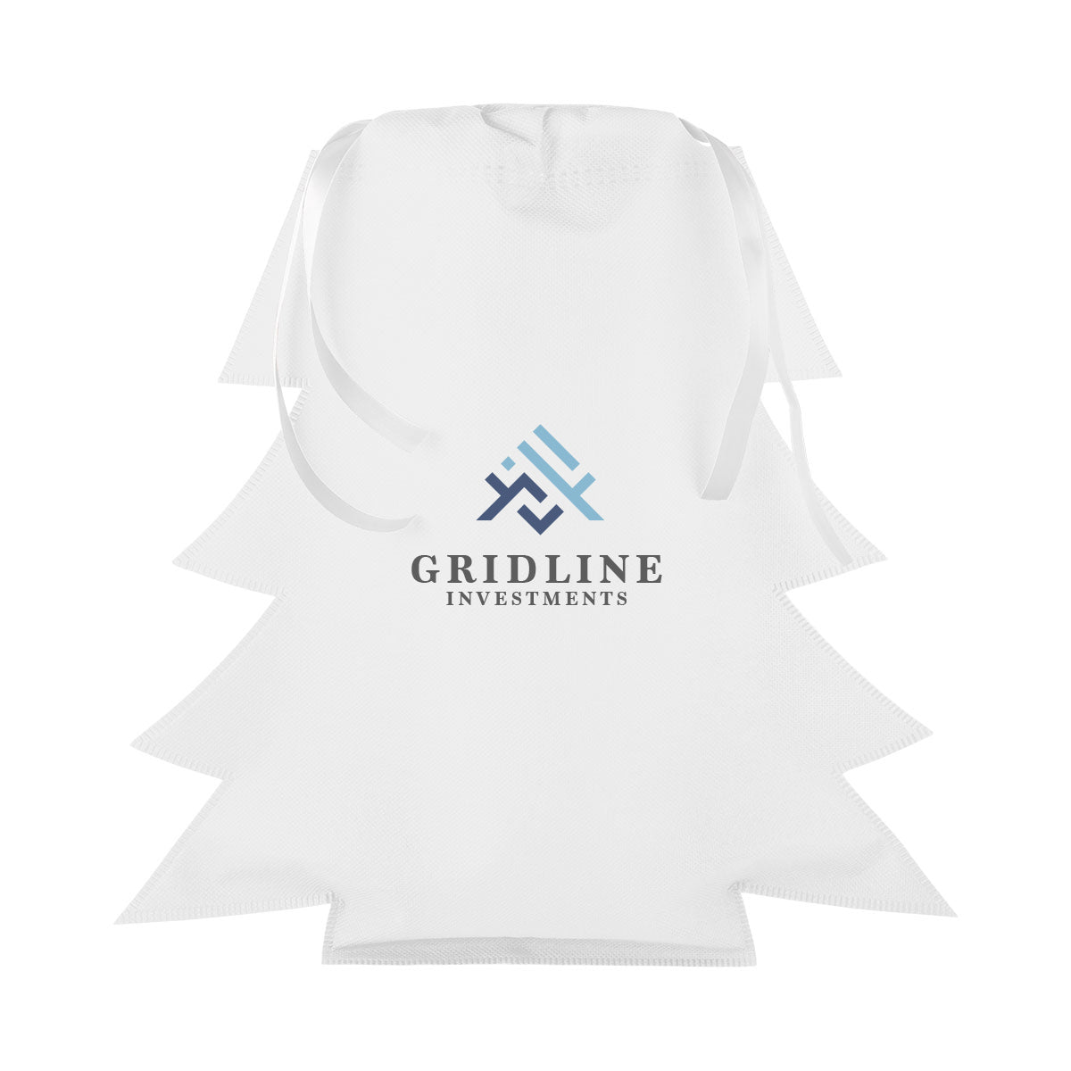 Gift Bag Shaped Like a Tree, Non-Woven - White - Colorbrite