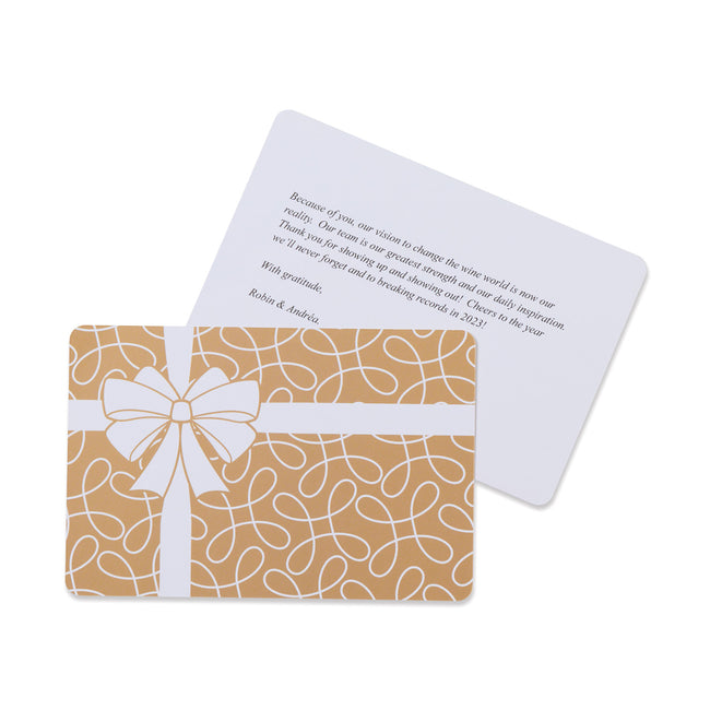 Gift Box Greeting Card with Your Message, 6 x 4 Inches Full Color