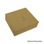 Gift Box with Magnetic Closure, 12 x 10.5 Inches - Natural - Deboss