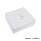 Gift Box with Magnetic Closure, 12 x 10.5 Inches - White - Deboss