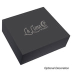 Gift Box with Magnetic Closure, 15 x 12 Inches - Black - Silk Screen