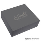 Gift Box with Magnetic Closure, 15 x 12 Inches - Gray - Silk Screen