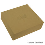 Gift Box with Magnetic Closure, 15 x 12 Inches - Natural - Deboss