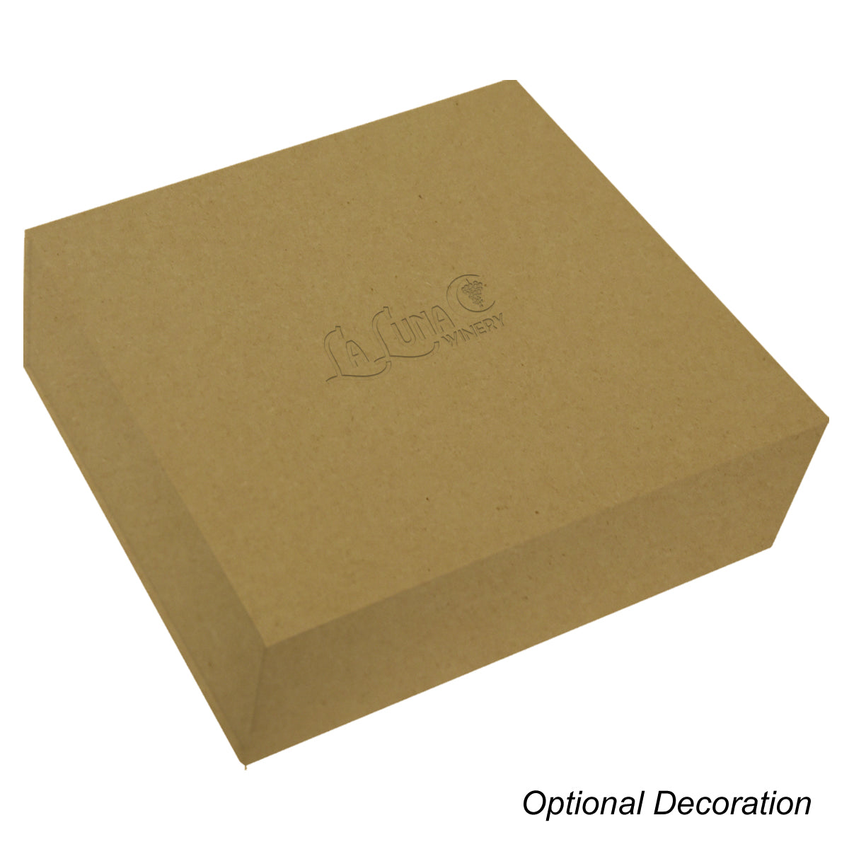 Gift Box with Magnetic Closure, 15 x 12 Inches - Natural - Deboss