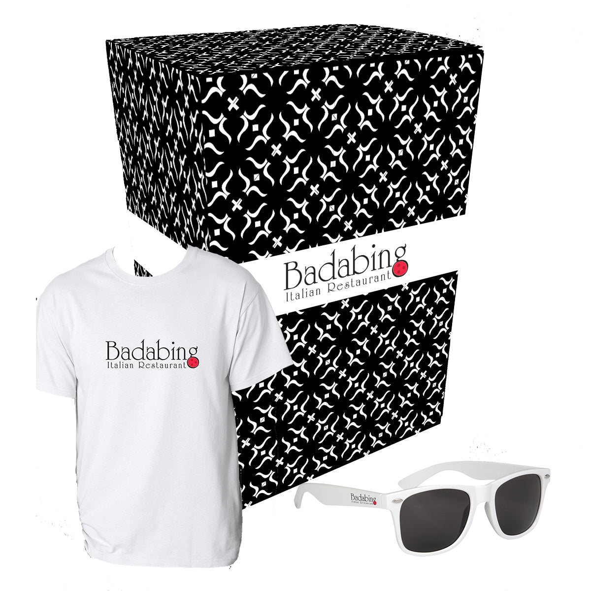 Gift Set: Gildan T-Shirt and Sunglasses, Boxed