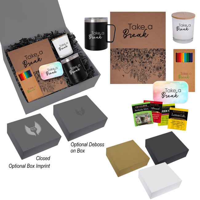 Gift Set of Tea for Self Care Debossing