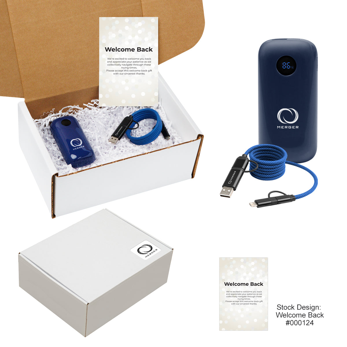 Gift Set: Power Bank and Quick Charging Cable, 10,000 mAh - 10,000 mAh Power Bank & Quick Charging Cable Gift Set