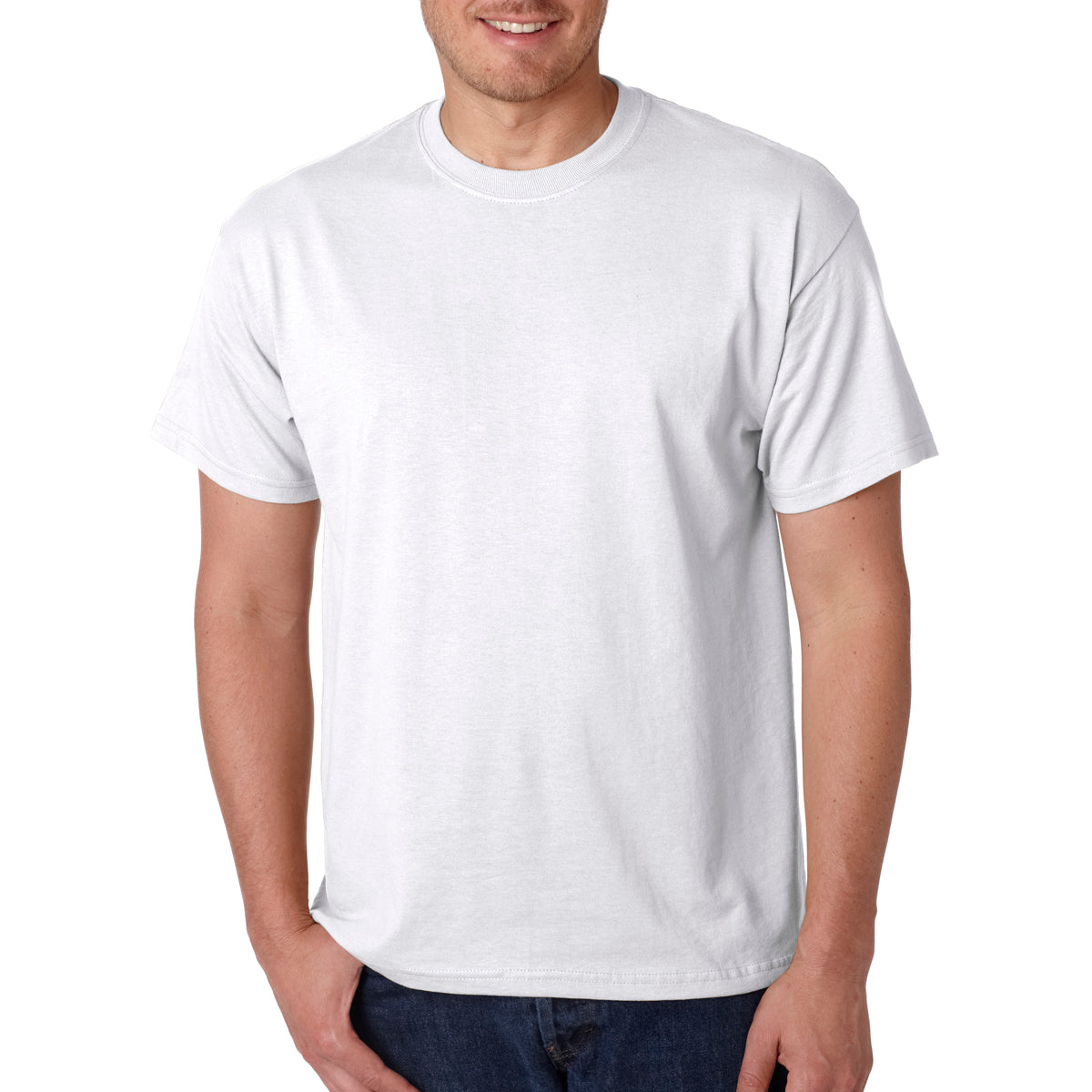 Gildan T-Shirt, DryBlend - White