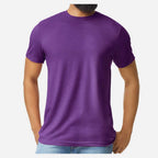 Gildan Unisex Softstyle® CVC T-Shirt - Amethyst - On Model Front
