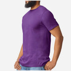 Gildan Unisex Softstyle® CVC T-Shirt - Amethyst - On Model Side