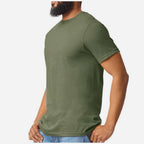 Gildan Unisex Softstyle® CVC T-Shirt - Cactus - On Model Side