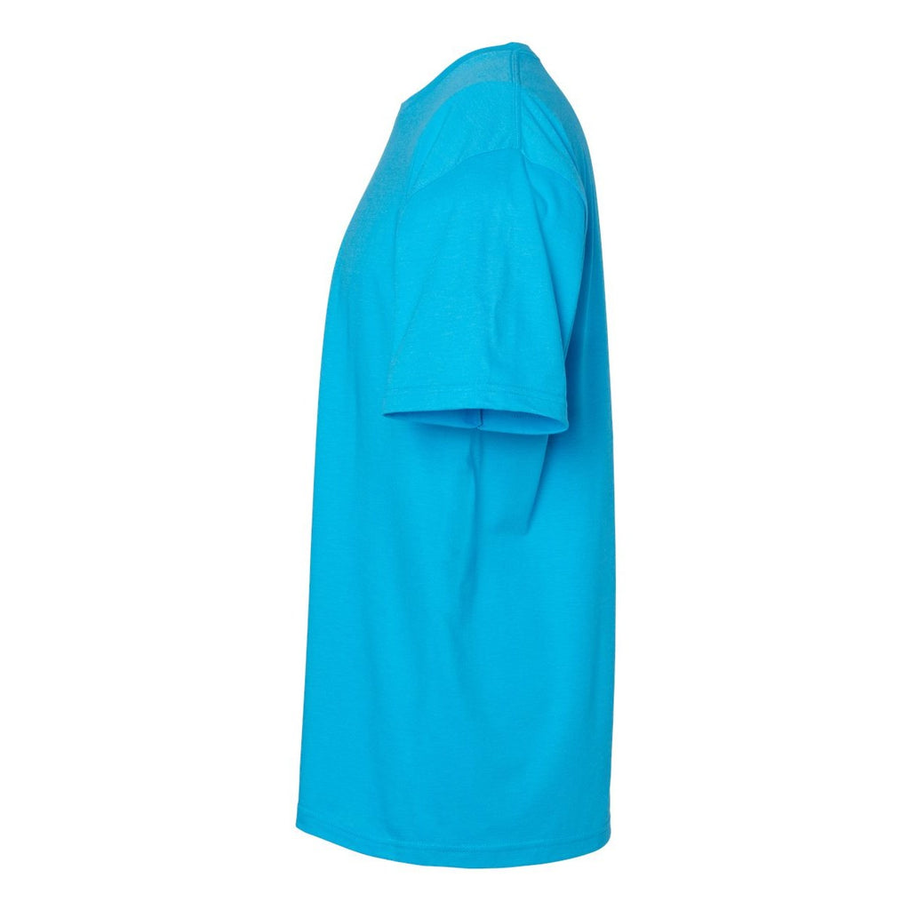 Gildan Unisex Softstyle® CVC T-Shirt - Caribbean Mist - Direct Side