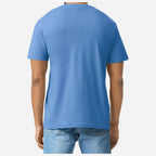 Gildan Unisex Softstyle® CVC T-Shirt - Carolina Blue Mist - On Model Back