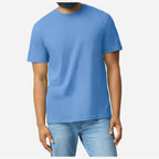 Gildan Unisex Softstyle® CVC T-Shirt - Carolina Blue Mist - On Model Front