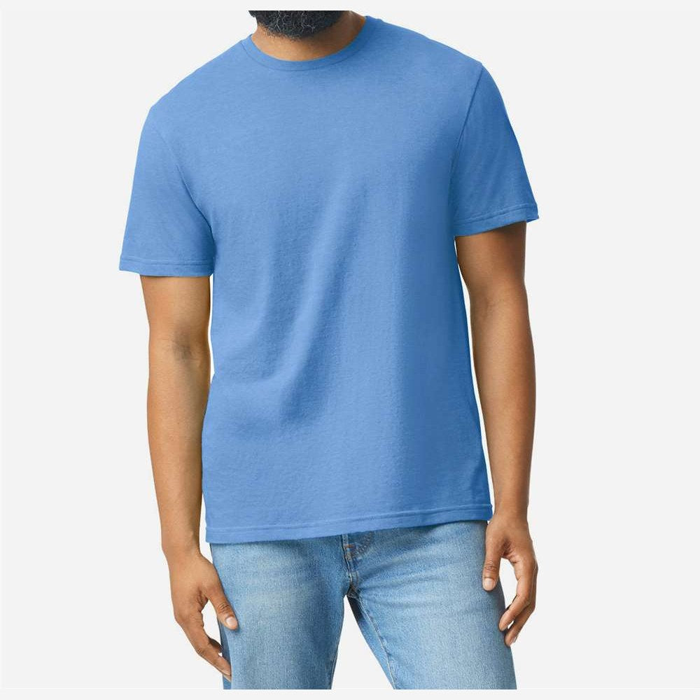 Gildan Unisex Softstyle® CVC T-Shirt - Carolina Blue Mist - On Model Front