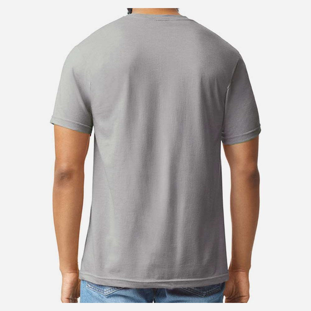 Gildan Unisex Softstyle® CVC T-Shirt - Cement - On Model Back
