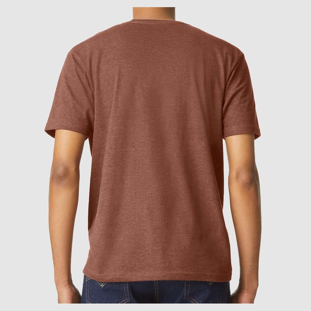 Gildan Unisex Softstyle® CVC T-Shirt - Cocoa Mist - On Model Back