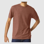 Gildan Unisex Softstyle® CVC T-Shirt - Cocoa Mist - On Model Front