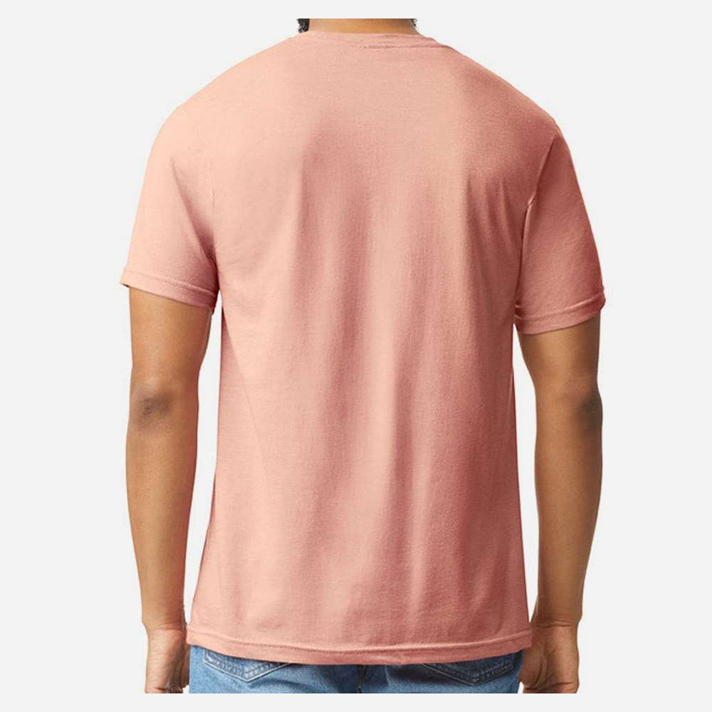 Gildan Unisex Softstyle® CVC T-Shirt - Dusty Rose - On Model Back