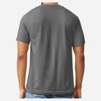 Gildan Unisex Softstyle® CVC T-Shirt - Gunmetal - On Model Back