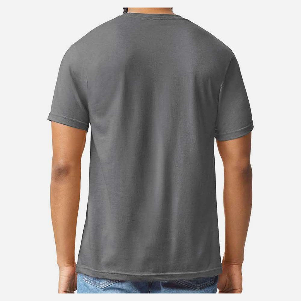 Gildan Unisex Softstyle® CVC T-Shirt - Gunmetal - On Model Back