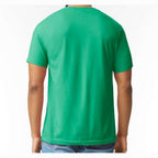 Gildan Unisex Softstyle® CVC T-Shirt - Kelly Mist - On Model Back