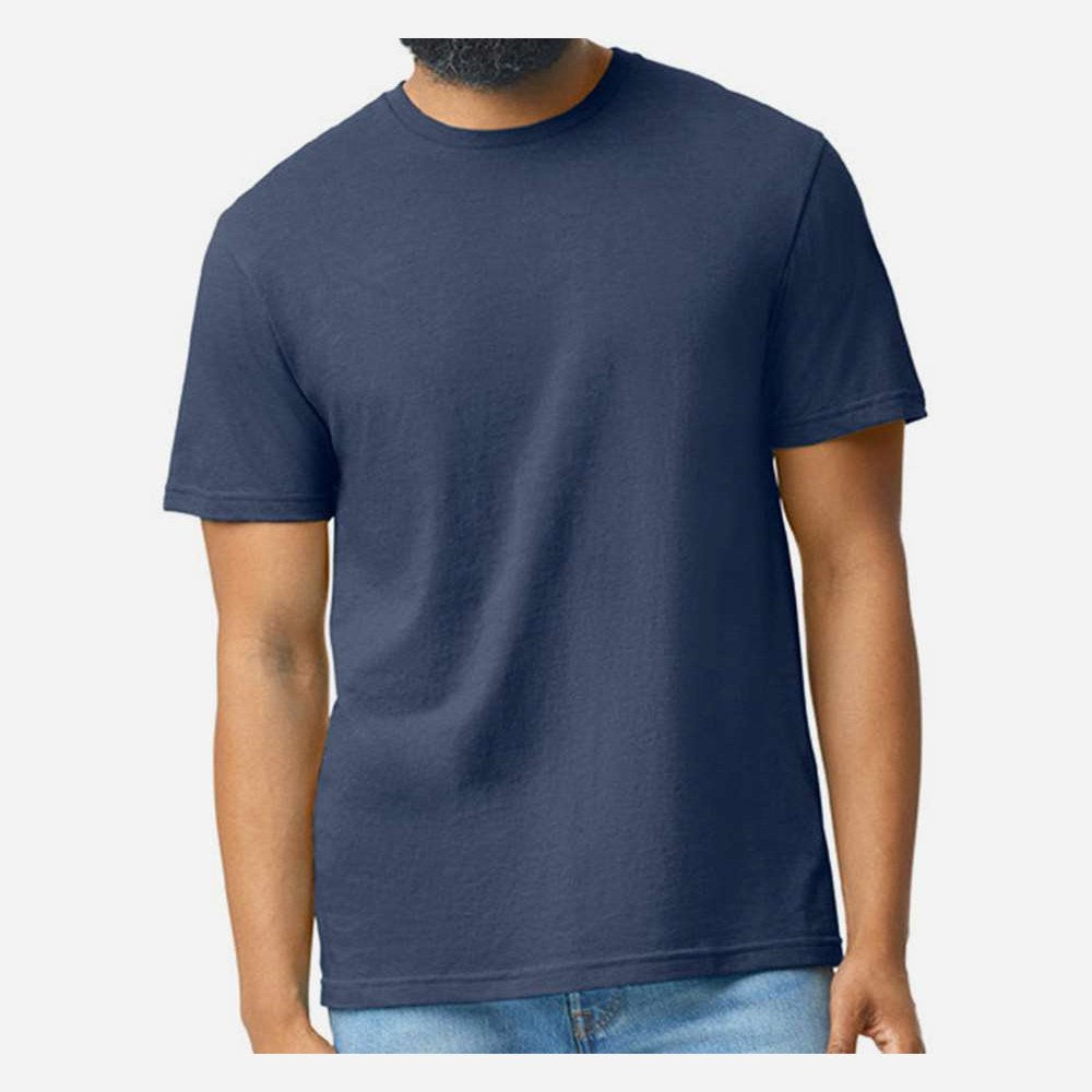 Gildan Unisex Softstyle® CVC T-Shirt - Navy Mist - On Model Front