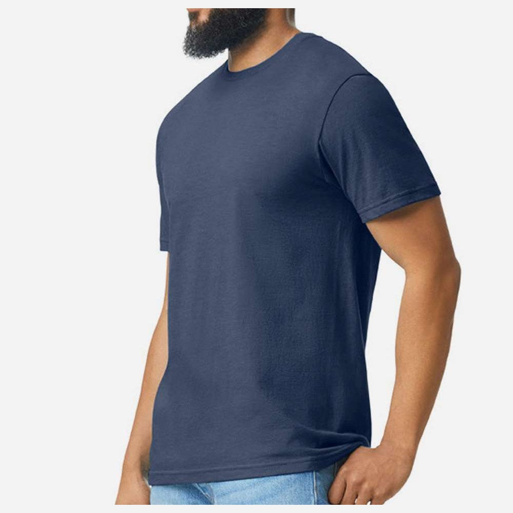 Gildan Unisex Softstyle® CVC T-Shirt - Navy Mist - On Model Side