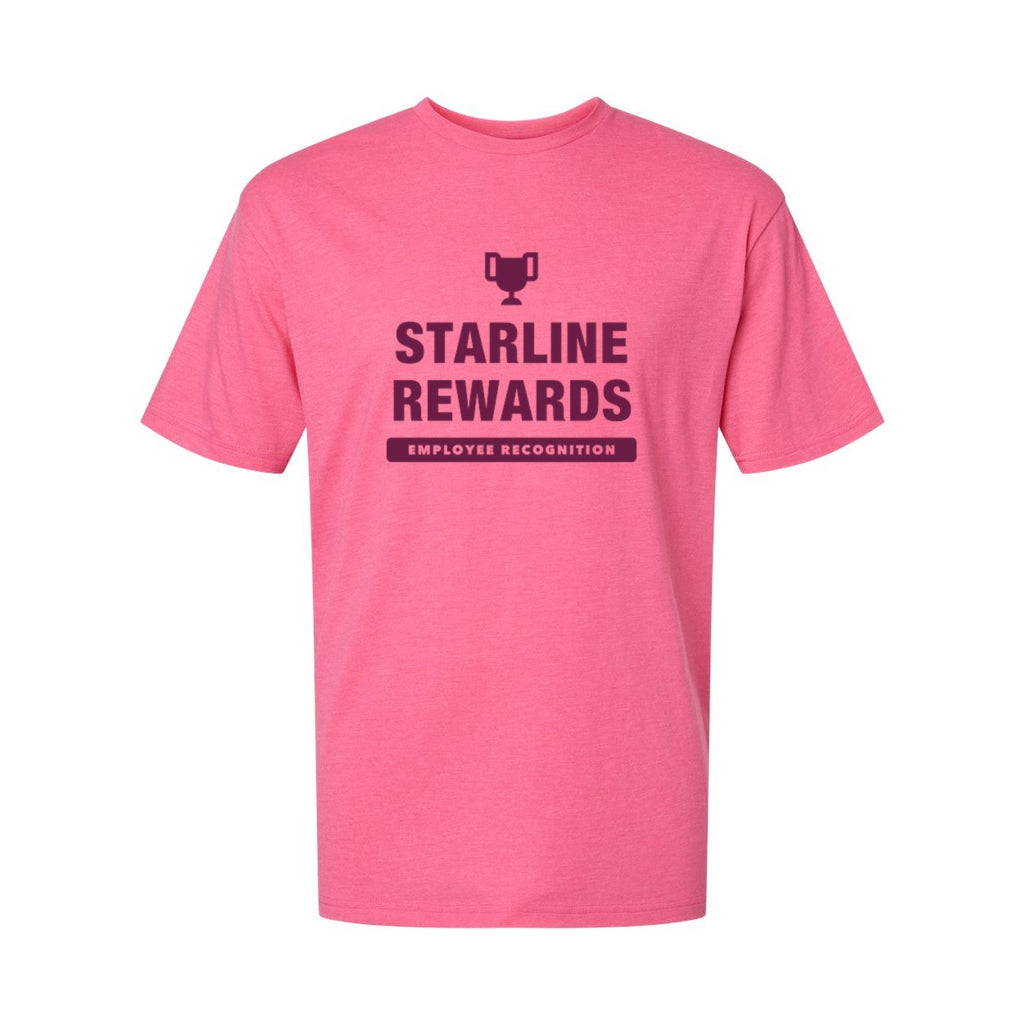 Gildan Unisex Softstyle® CVC T-Shirt - Pink Lemonade Mist - Front
