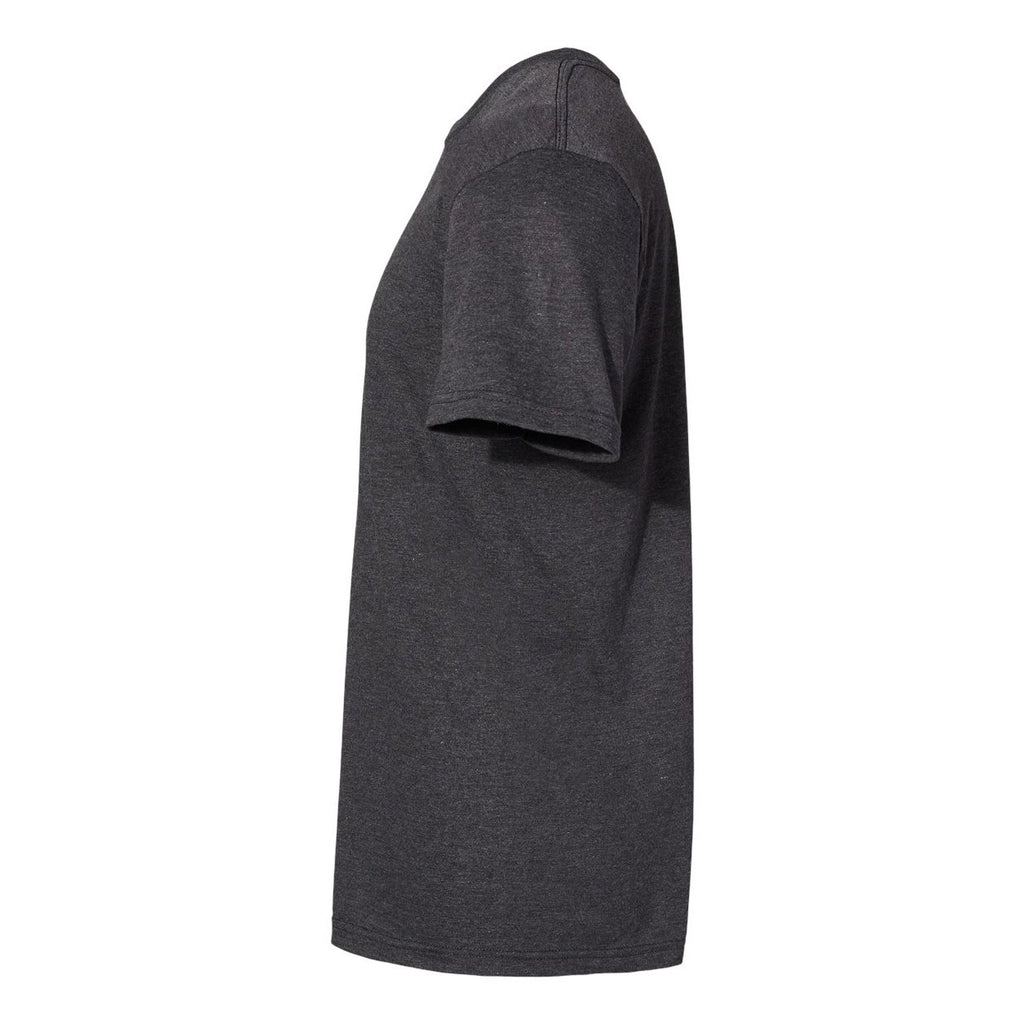 Gildan Unisex Softstyle® CVC T-Shirt - Pitch Black Mist - Direct Side