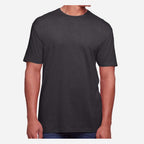 Gildan Unisex Softstyle® CVC T-Shirt - Pitch Black Mist - On Model Front