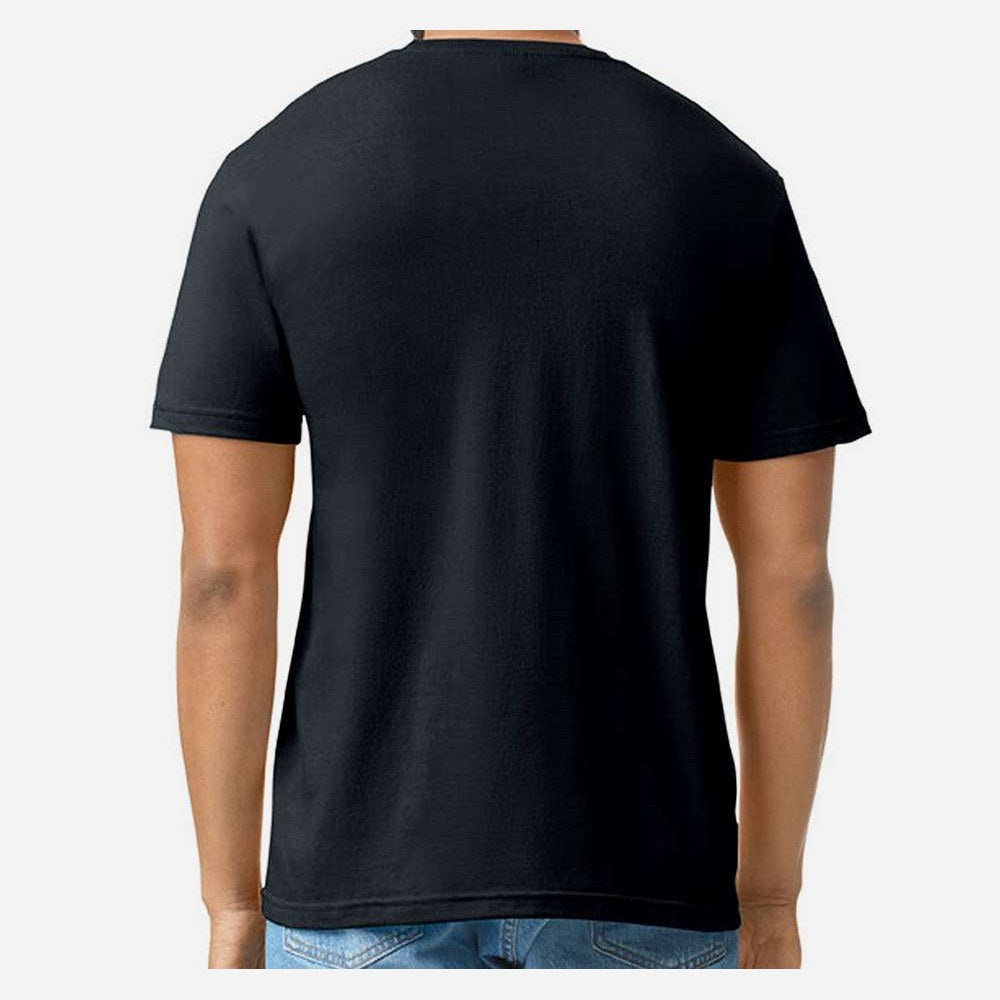 Gildan Unisex Softstyle® CVC T-Shirt - Pitch Black - On Model Back