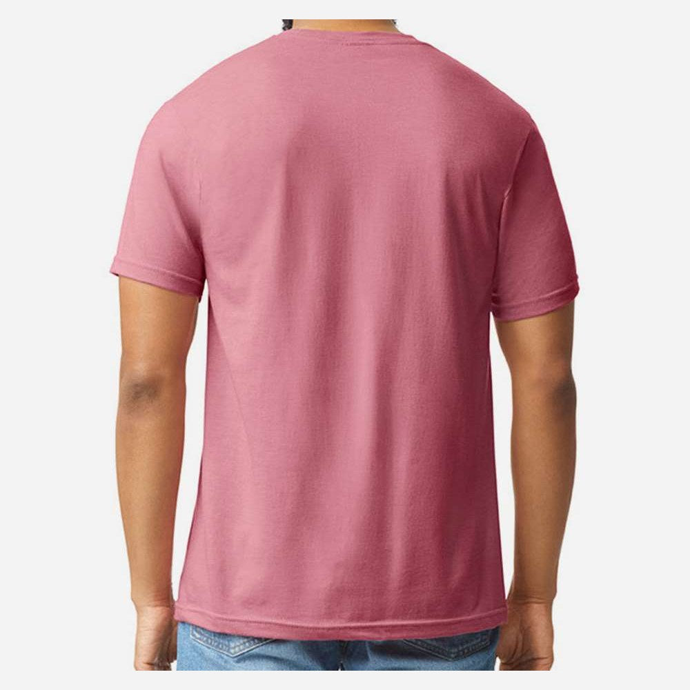 Gildan Unisex Softstyle® CVC T-Shirt - Plumrose - On Model Back