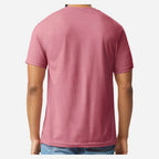Gildan Unisex Softstyle® CVC T-Shirt - Plumrose - On Model Back