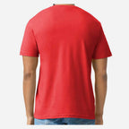 Gildan Unisex Softstyle® CVC T-Shirt - Red Mist - On Model Back