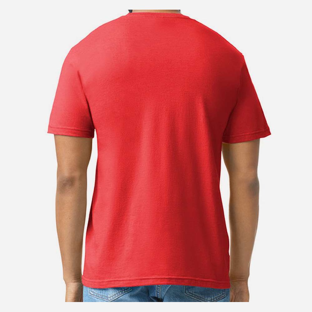 Gildan Unisex Softstyle® CVC T-Shirt - Red Mist - On Model Back