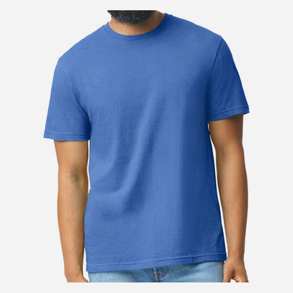 Gildan Unisex Softstyle® CVC T-Shirt - Royal Mist - On Model Front