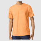 Gildan Unisex Softstyle® CVC T-Shirt - Tangerine Mist - On Model Front