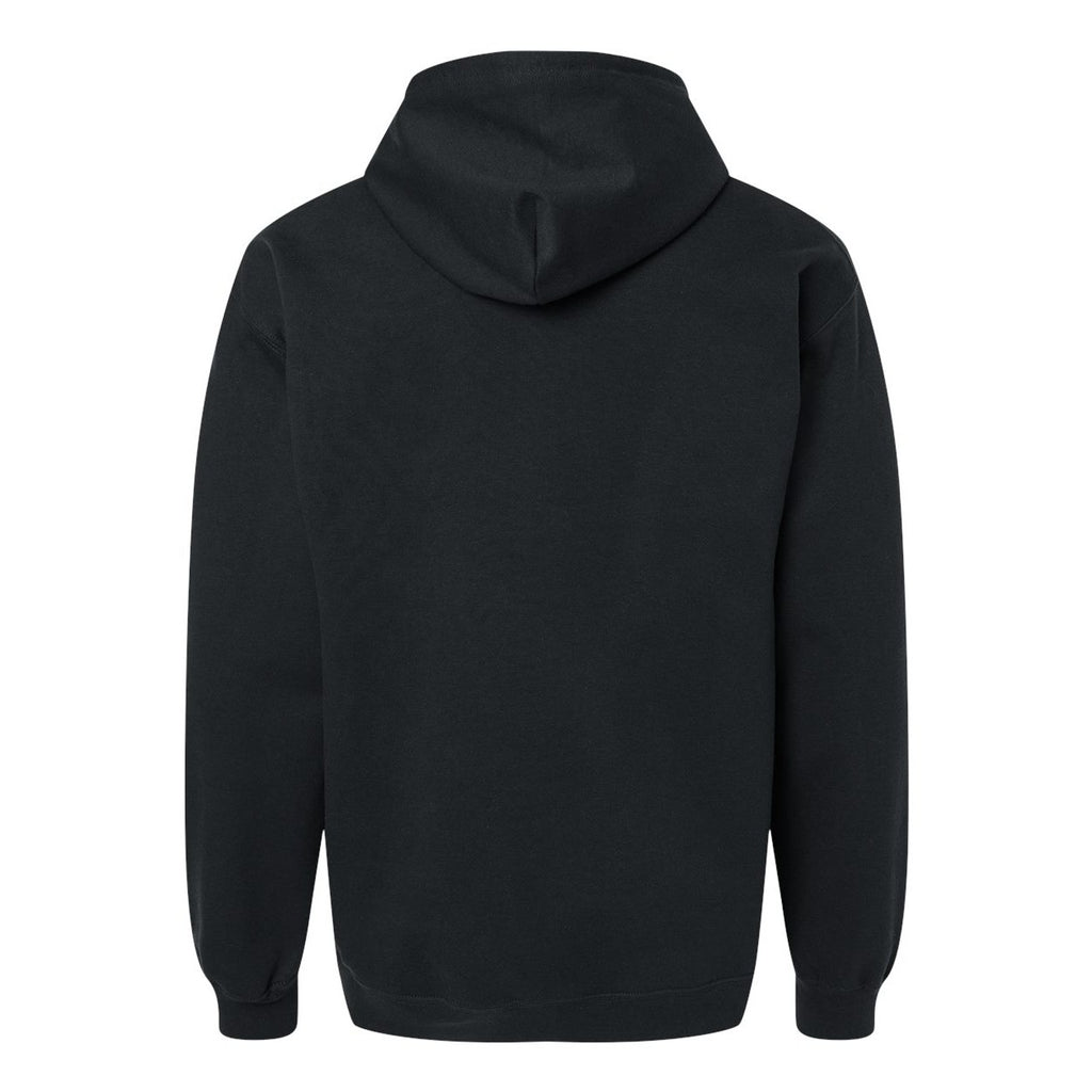Gildan Unisex Softstyle® Midweight Full-Zip Hooded Sweatshirt Embroidery - Black - Back